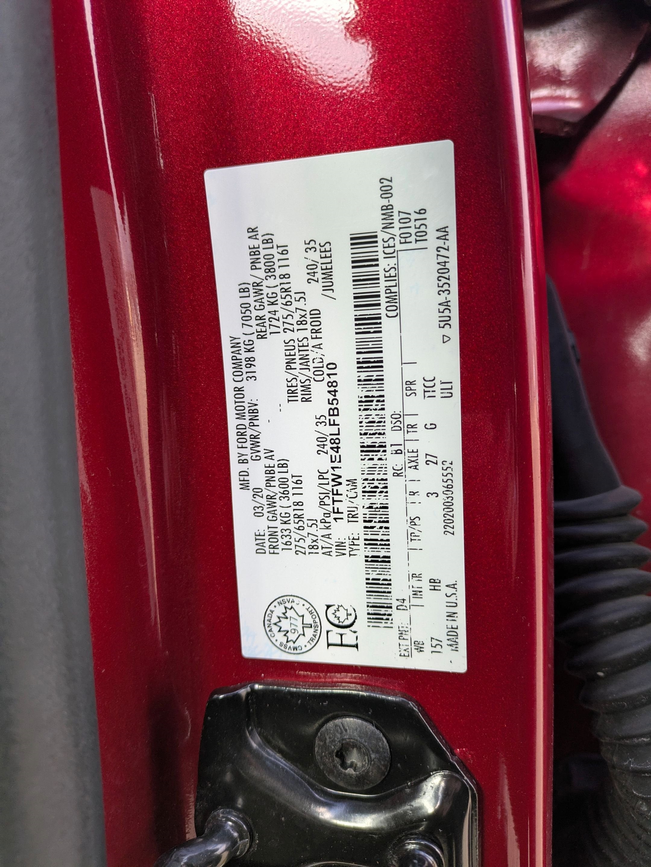 2020 Ford F-150 LARIAT