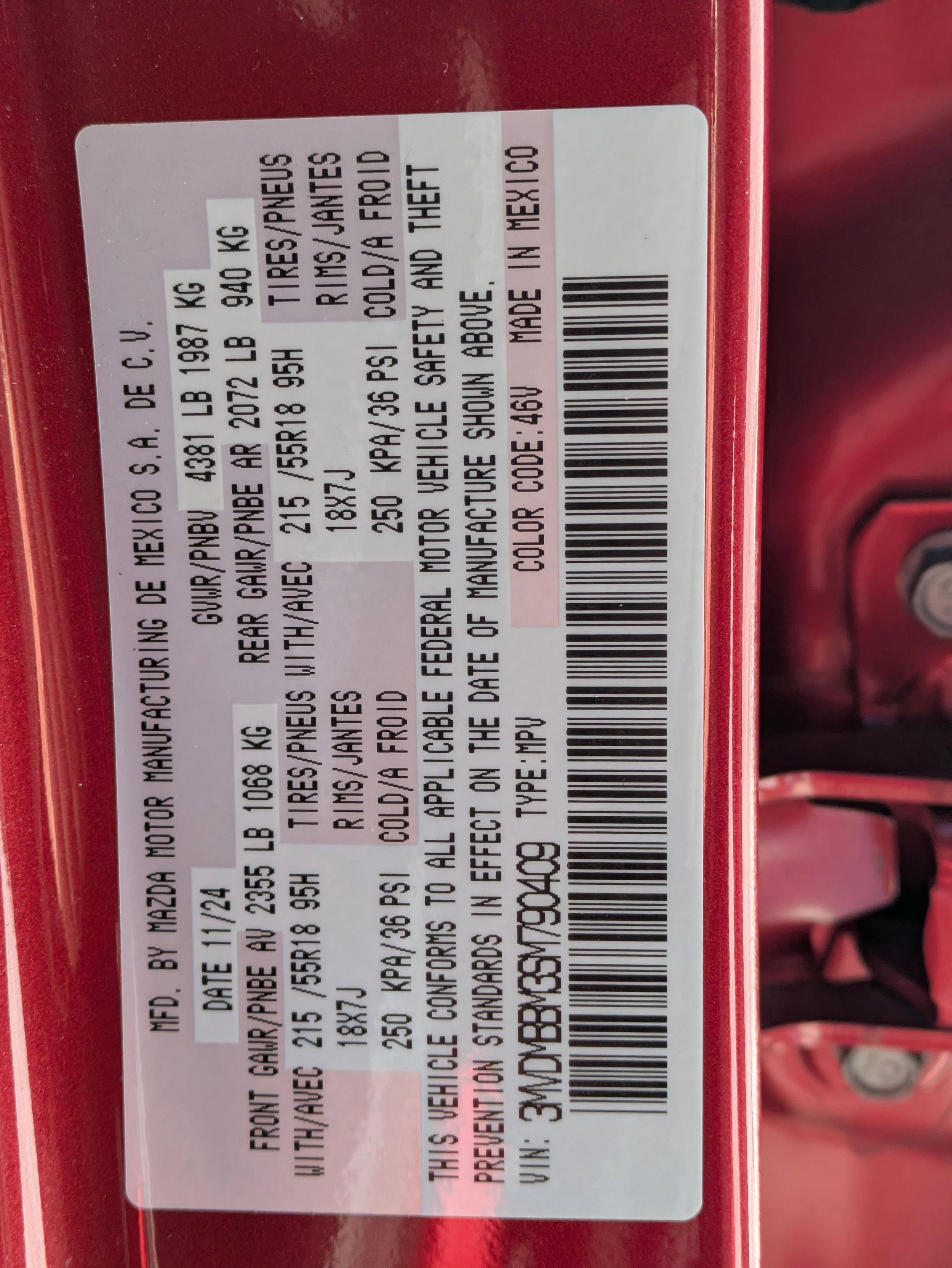 2025 Mazda Mazda CX-30 2.5 S Select Sport