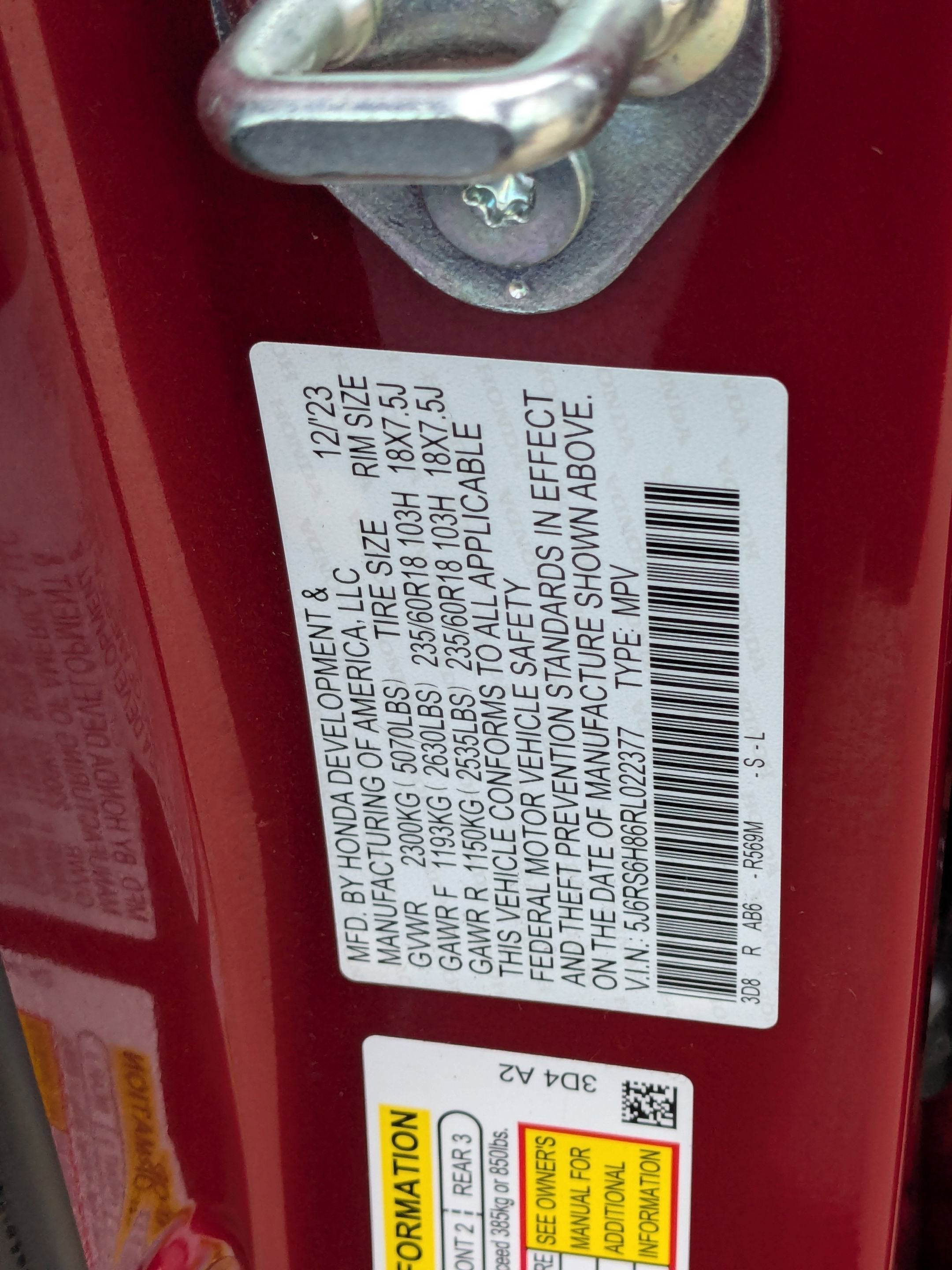 2024 Honda CR-V Hybrid Sport-L