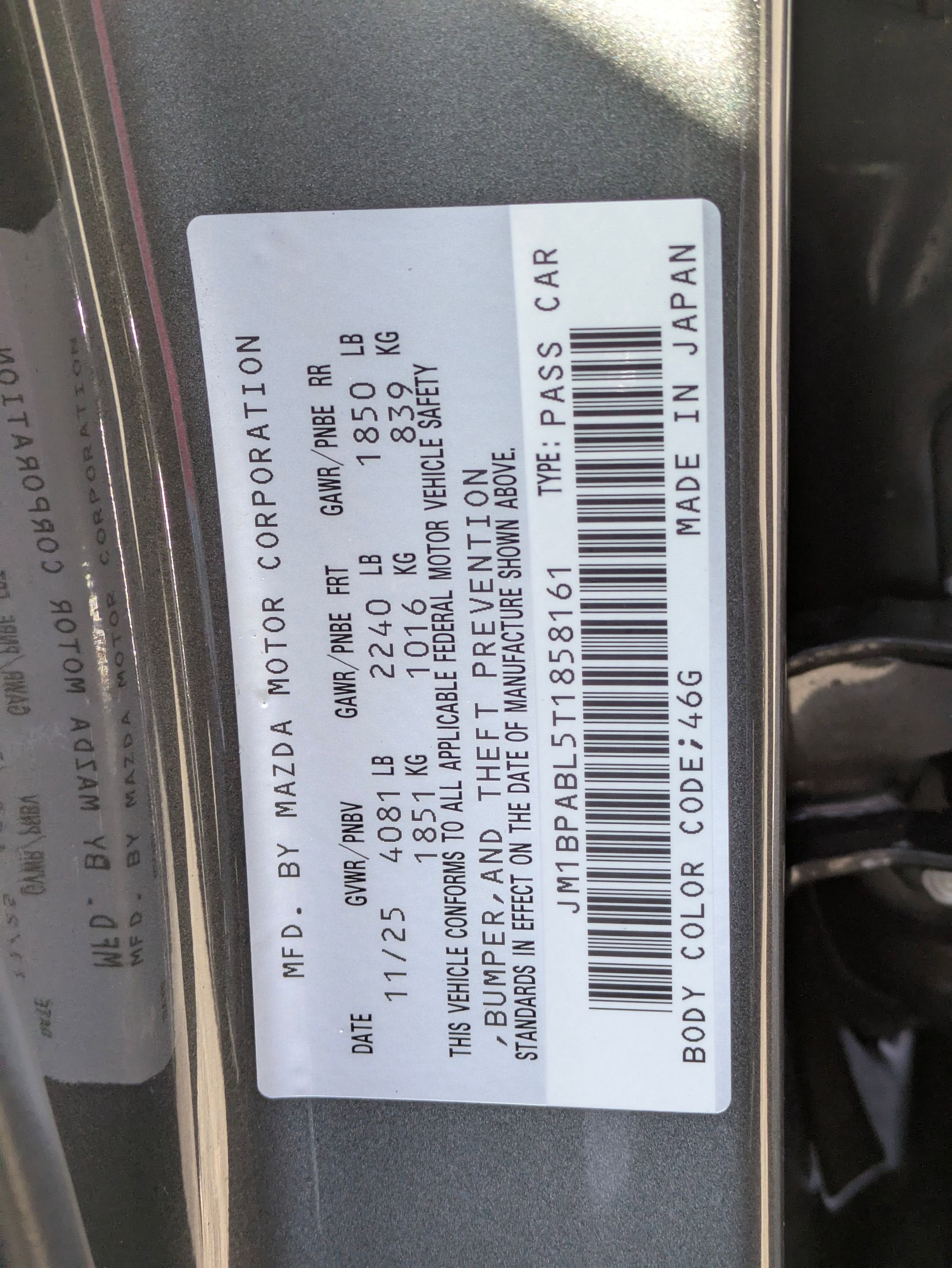 2026 Mazda Mazda3 Sedan 2.5 S Select Sport