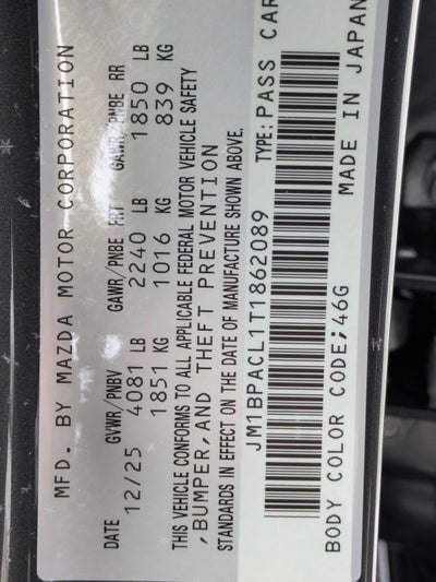 2026 Mazda Mazda3 Sedan 2.5 S Preferred