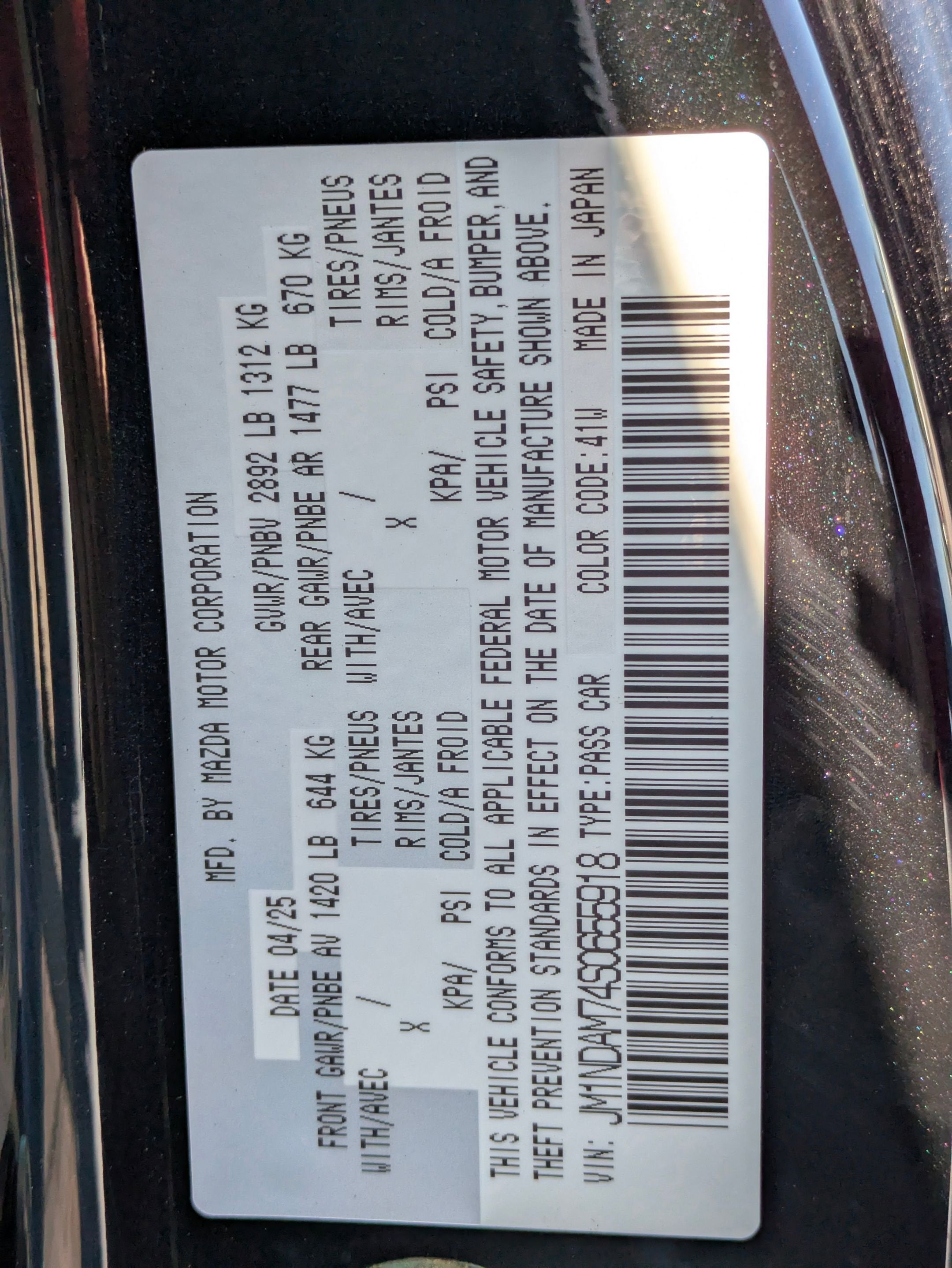 2025 Mazda Mazda MX-5 Miata RF Grand Touring