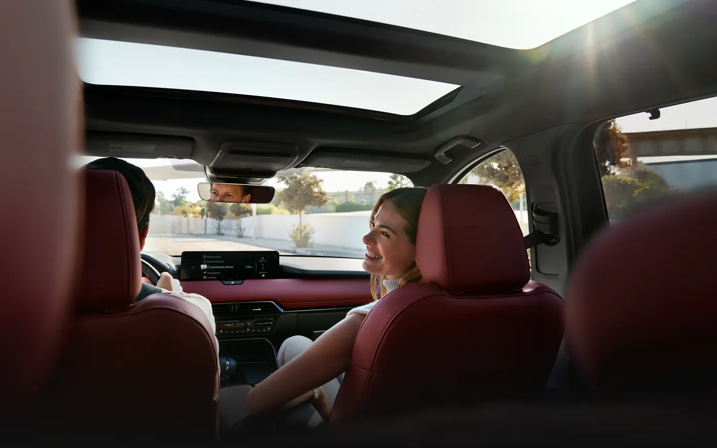 Friends riding in the 2-row 2027 Mazda CX-90 | Dover Mazda in Dover OH