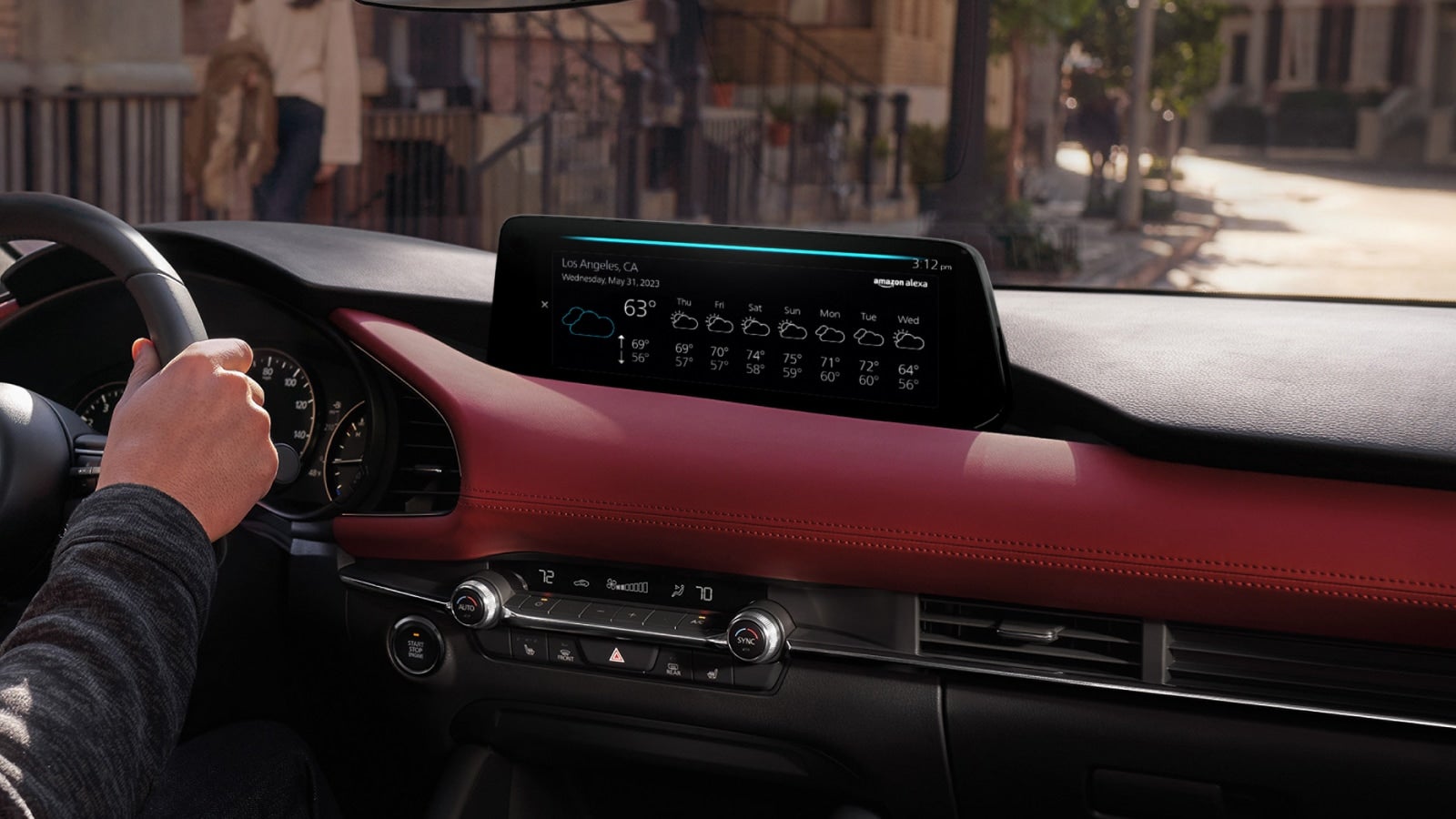 Interior of the 2025 Mazda3 Hatchback nearby Canton, OH