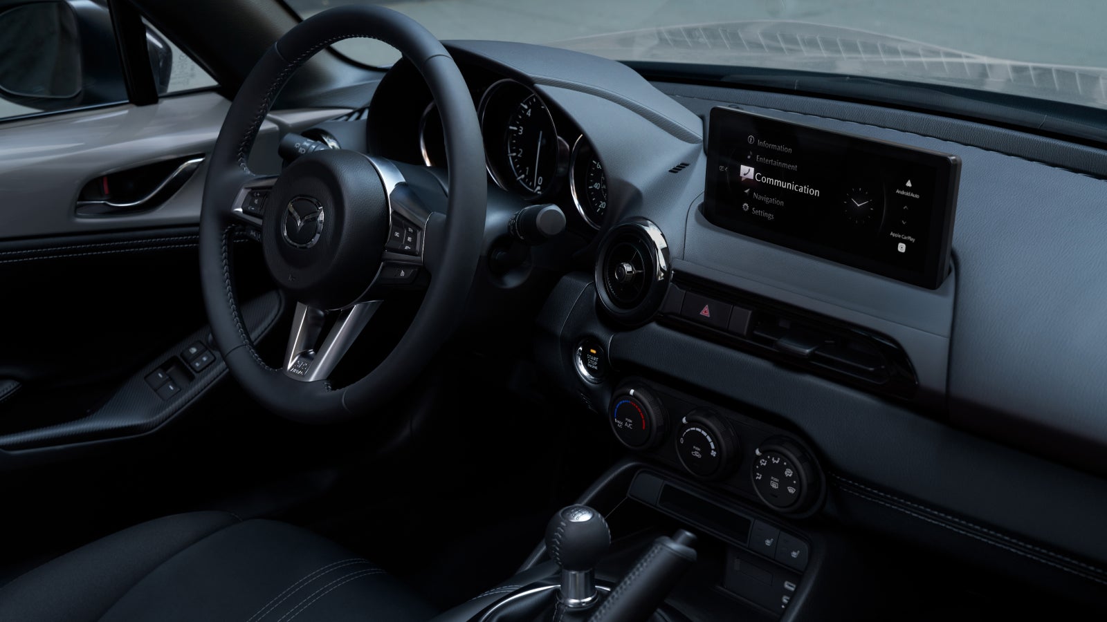 Interior cabin of the 2025 Mazda MX-5 Miata near New Philadelphia