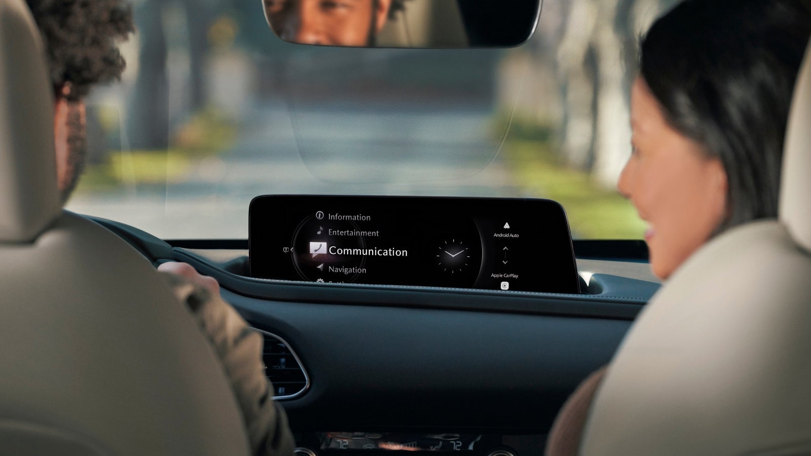 Infotainment screen inside the 2026 Mazda CX-30 near Canton, OH
