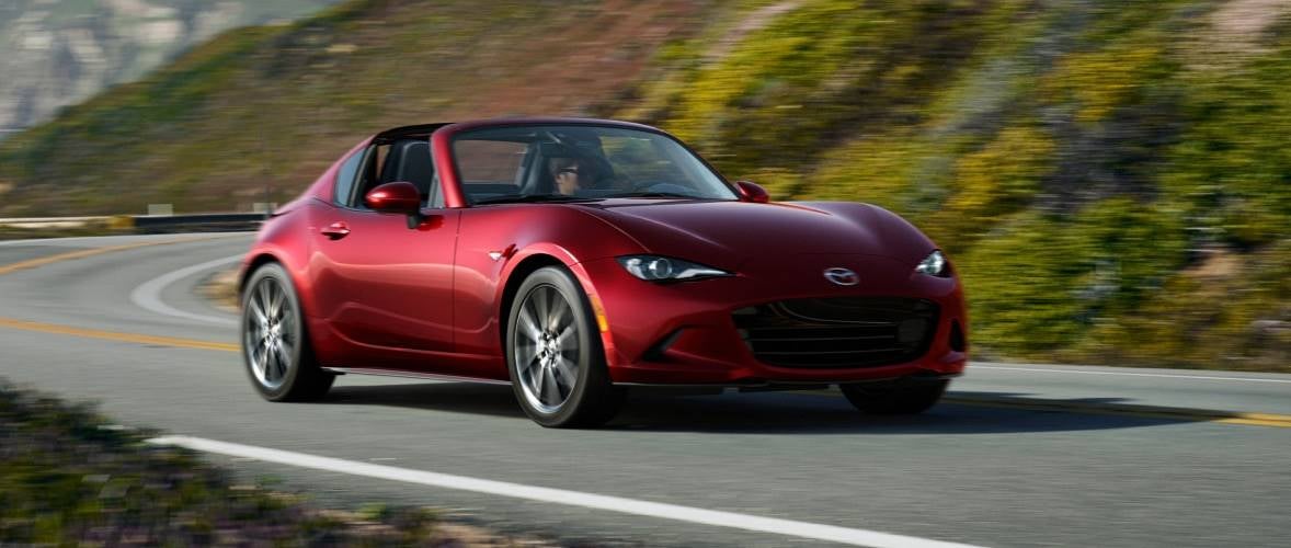 2026 Mazda MX-5 Miata RF driving near Canton
