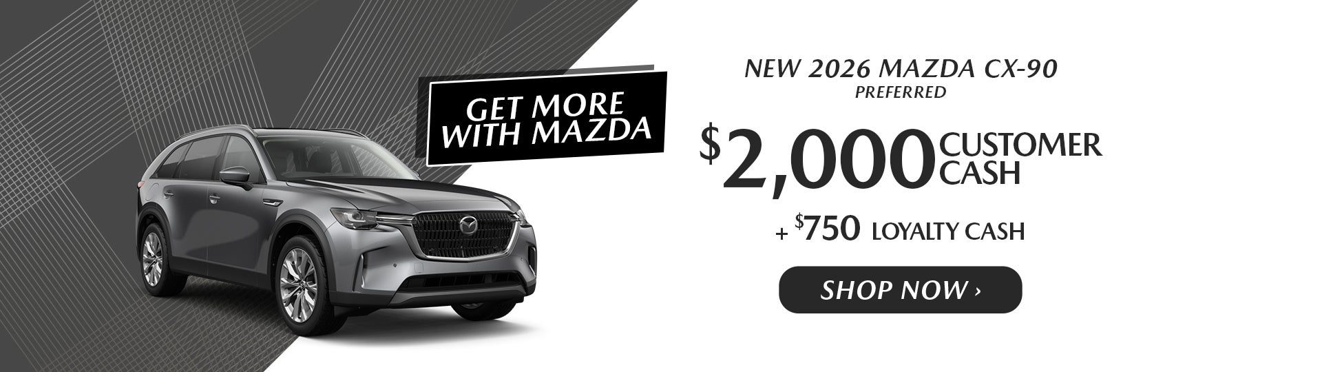 New 2026 Mazda CX-90 offer in Dover, OH