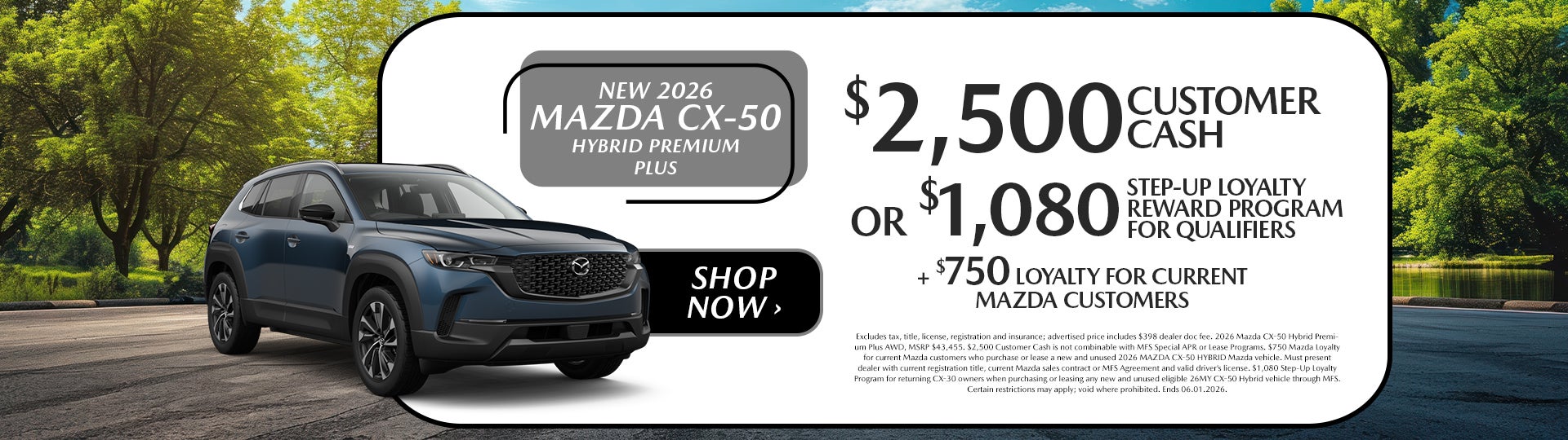 New 2026 Mazda CX-50 Offer in Dover, OH