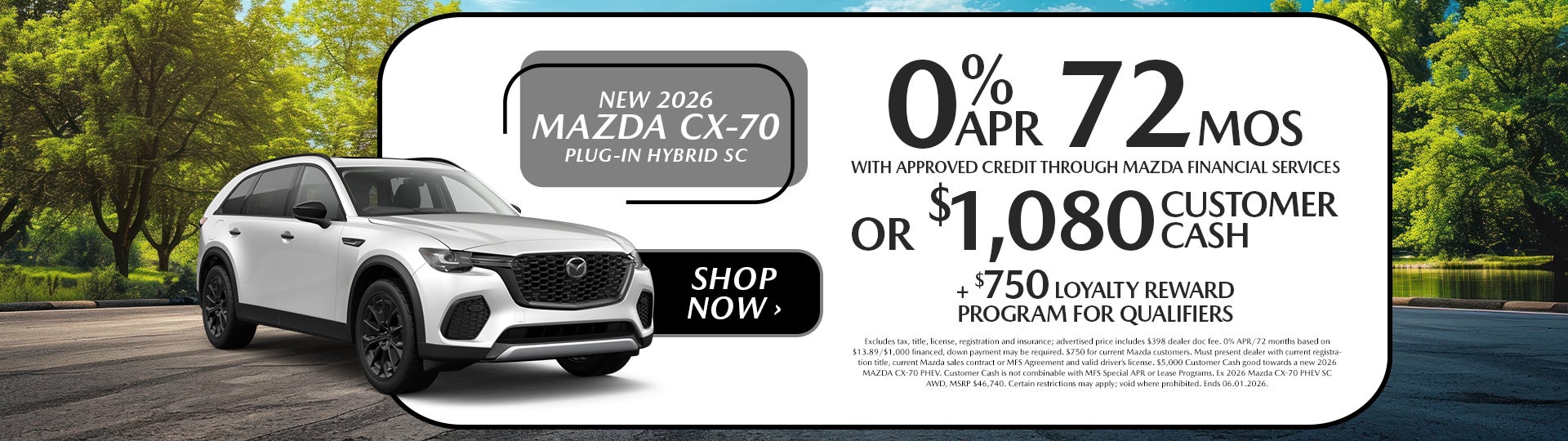 New 2026 Mazda CX-70 Offer In Dover, OH