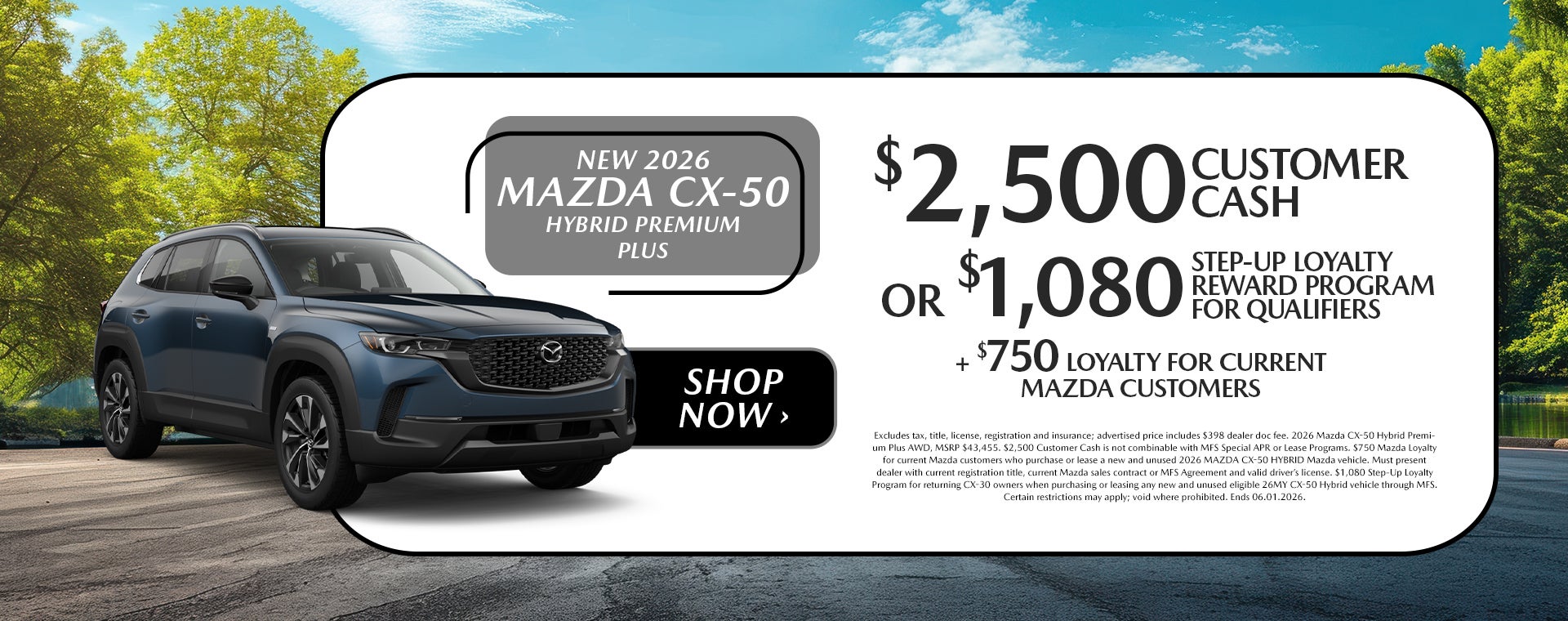 New 2026 Mazda CX-50 Offer in Dover, OH