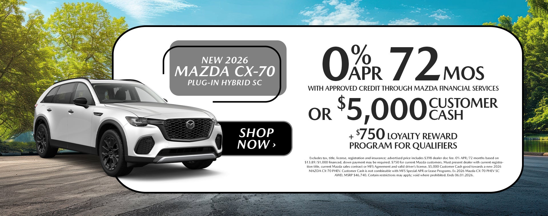 New 2026 Mazda CX-70 Offer In Dover, OH