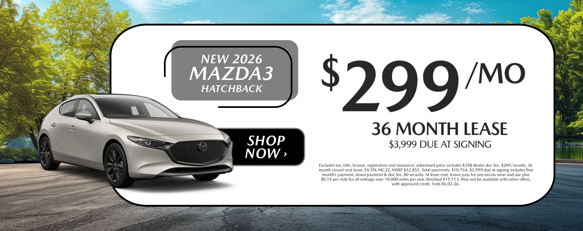 New 2026 Mazda3 Hatchback offers in Dover, OH