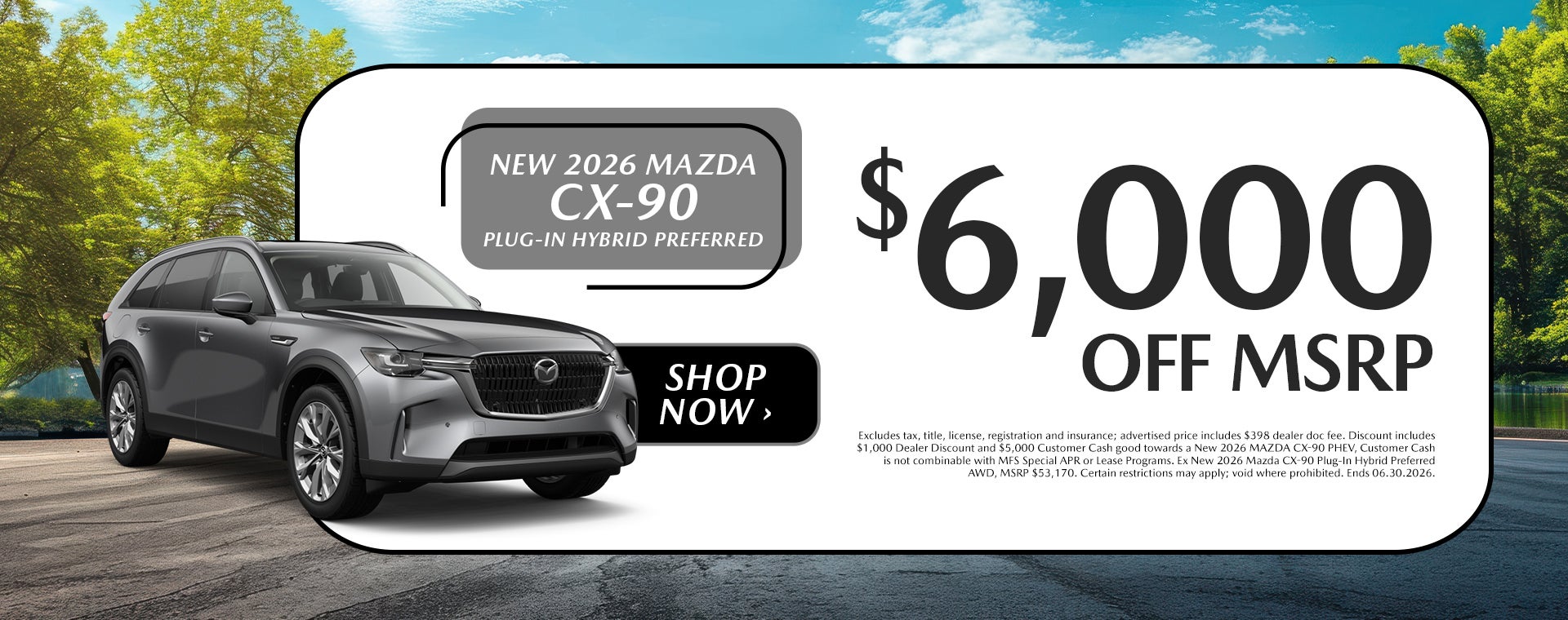New 2026 Mazda CX-90 Plug-In Hybrid offers in Dover, OH
