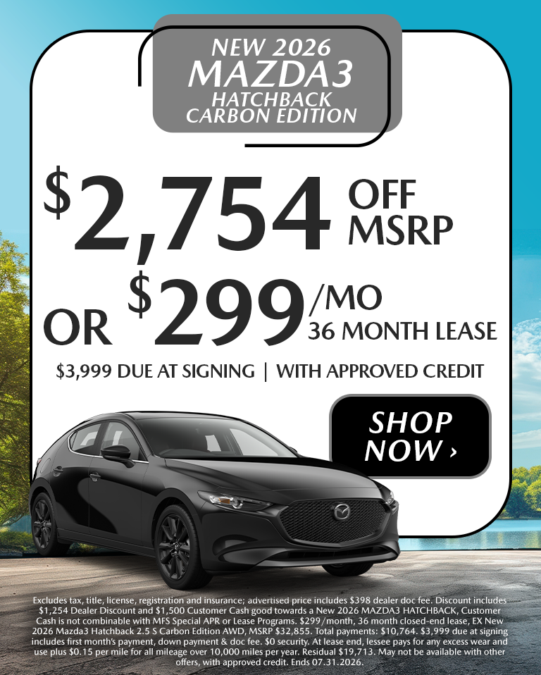 New 2026 Mazda3 Hatchback